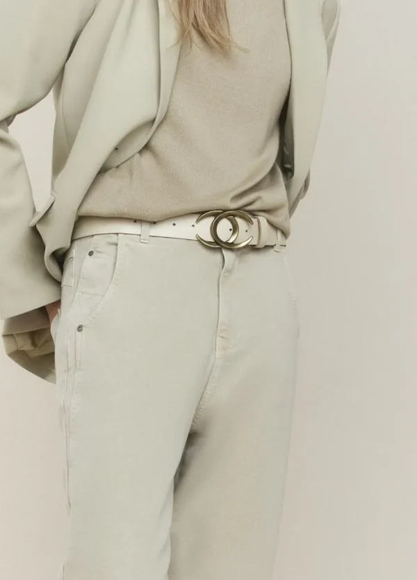 Women Summum Woman Belt With Oval Buckle