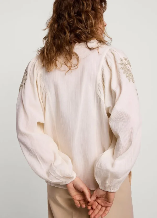 Women Summum Woman Blouse With Gold Embroidery