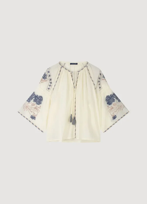 Women Summum Woman Bohemian Blouse With Embroidery