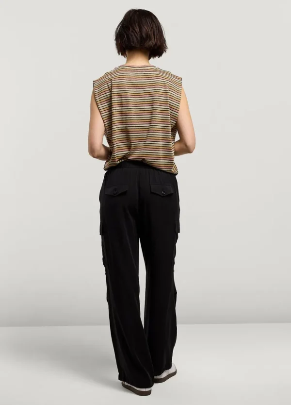 Women Summum Woman Cargo Trousers With Elasticated Waistband