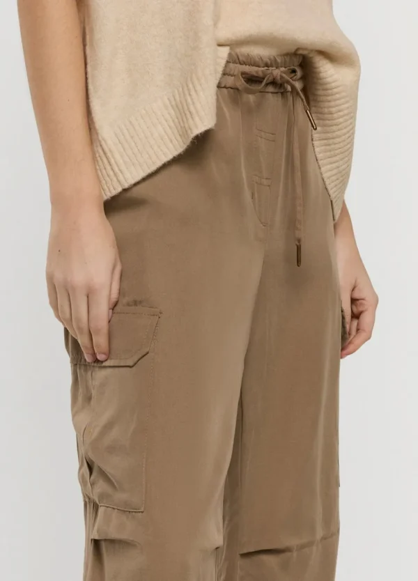 Women Summum Woman Cargo Trousers With Elasticated Waistband