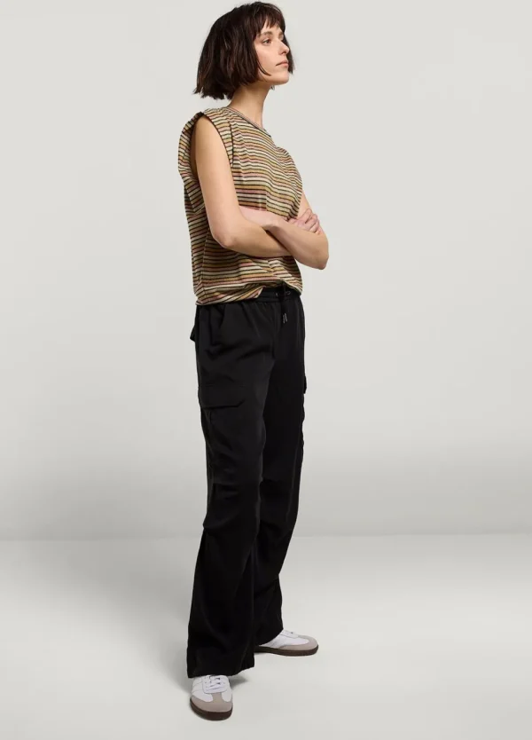 Women Summum Woman Cargo Trousers With Elasticated Waistband