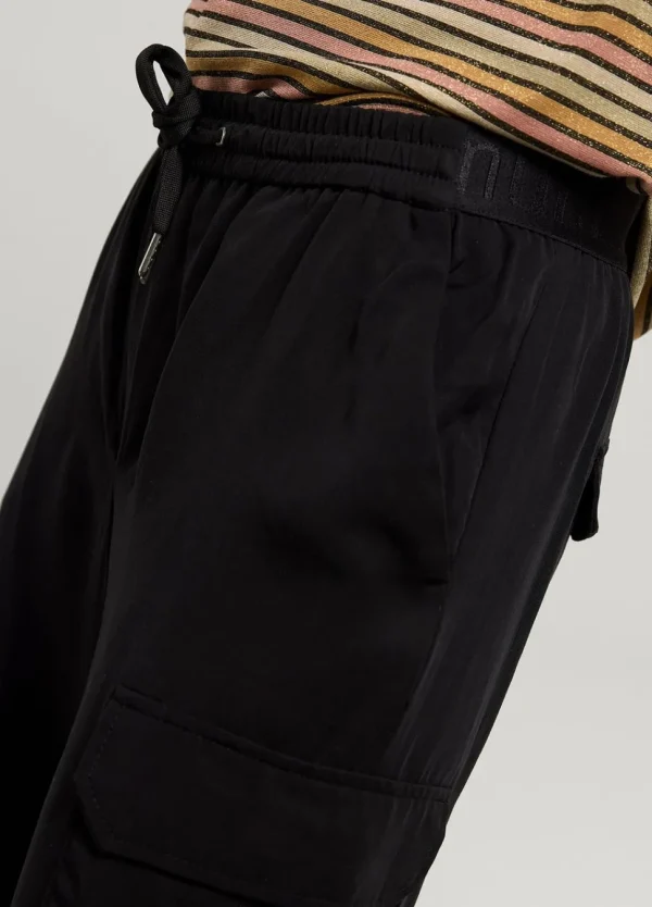 Women Summum Woman Cargo Trousers With Elasticated Waistband