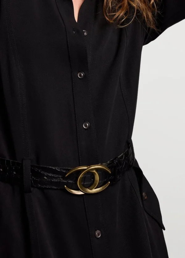 Women Summum Woman Crocodile Effect Belt