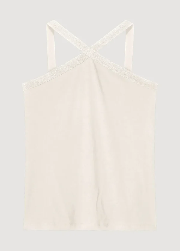 Women Summum Woman Crossed Neckline Singlet