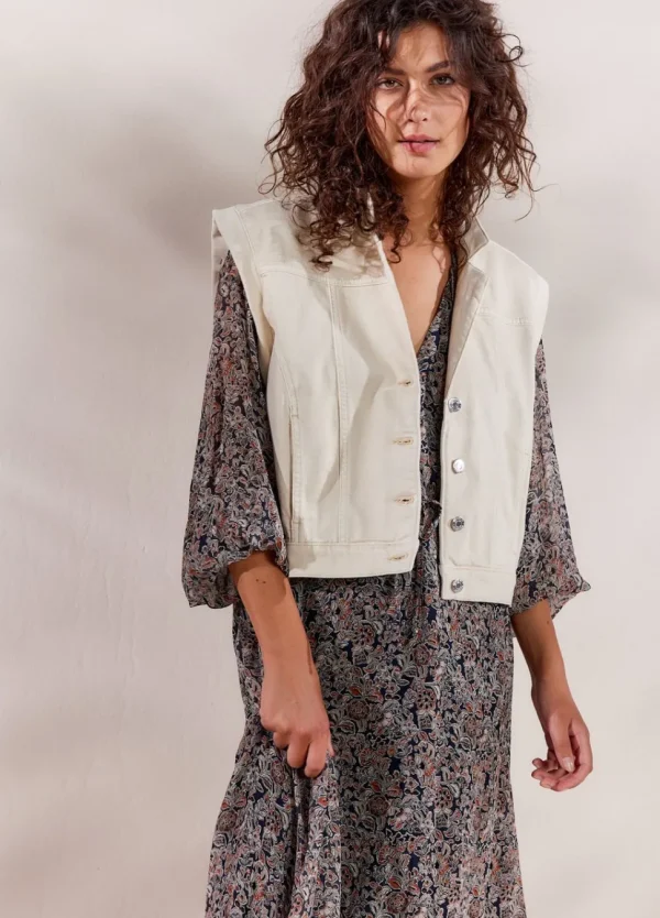 Women Summum Woman Denim Gilet