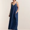 Women Summum Woman Denim Slip Dress