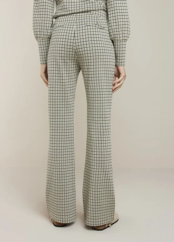 Women Summum Woman Flared Prince Of Wales Trousers