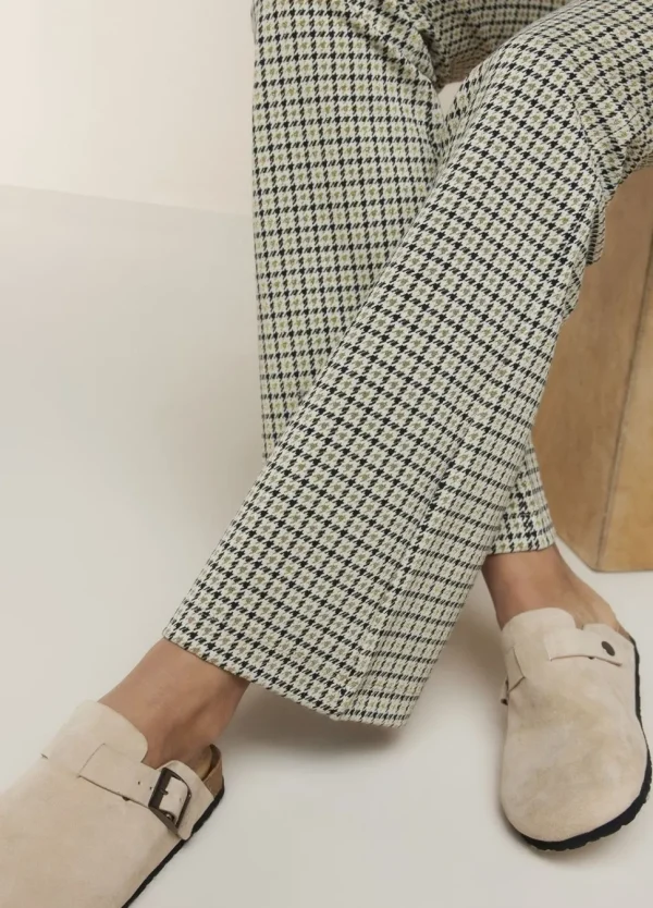 Women Summum Woman Flared Prince Of Wales Trousers