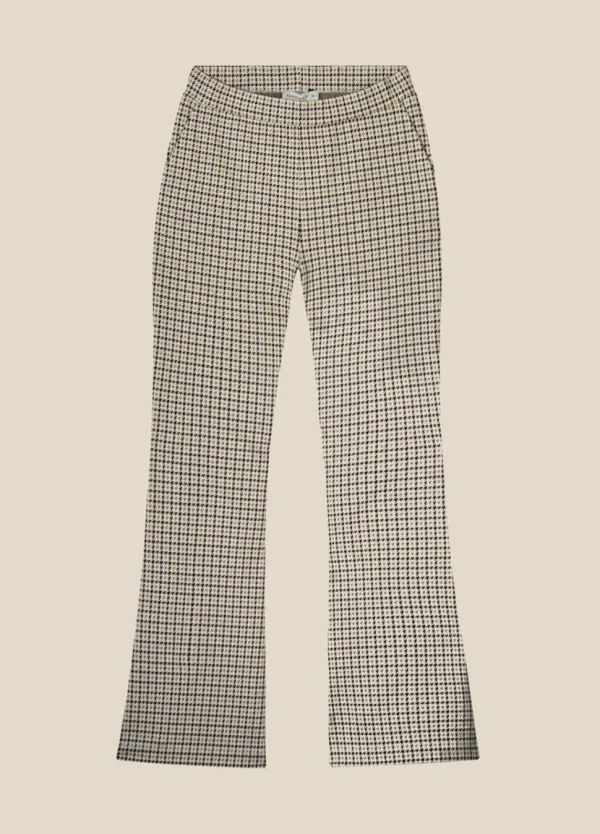 Women Summum Woman Flared Prince Of Wales Trousers