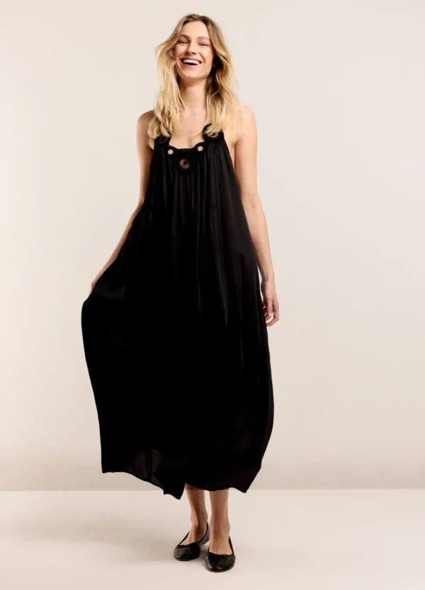 Women Summum Woman Halter Dress In Viscose Satin