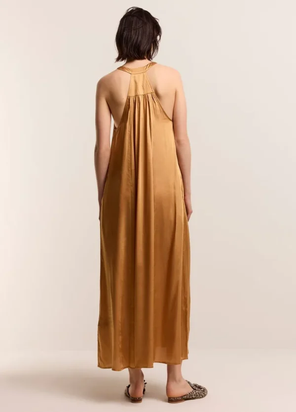 Women Summum Woman Halter Dress In Viscose Satin