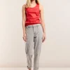 Women Summum Woman Indigo Striped Denim Trousers