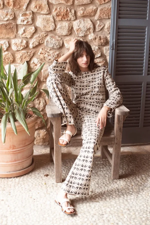 Women Summum Woman Jacquard Flared Pants