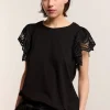 Women Summum Woman Jersey Top With Lace