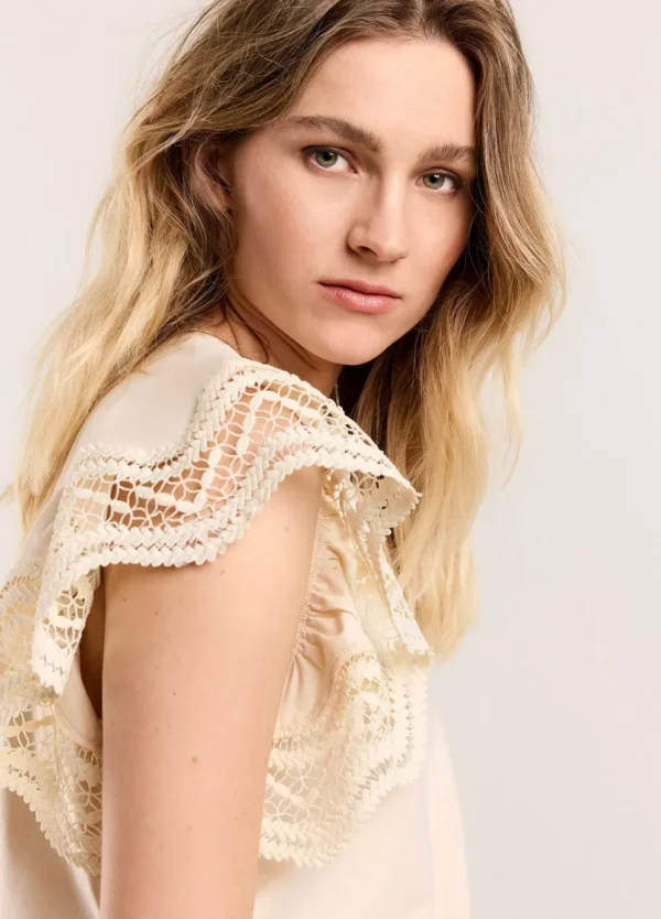 Women Summum Woman Jersey Top With Lace