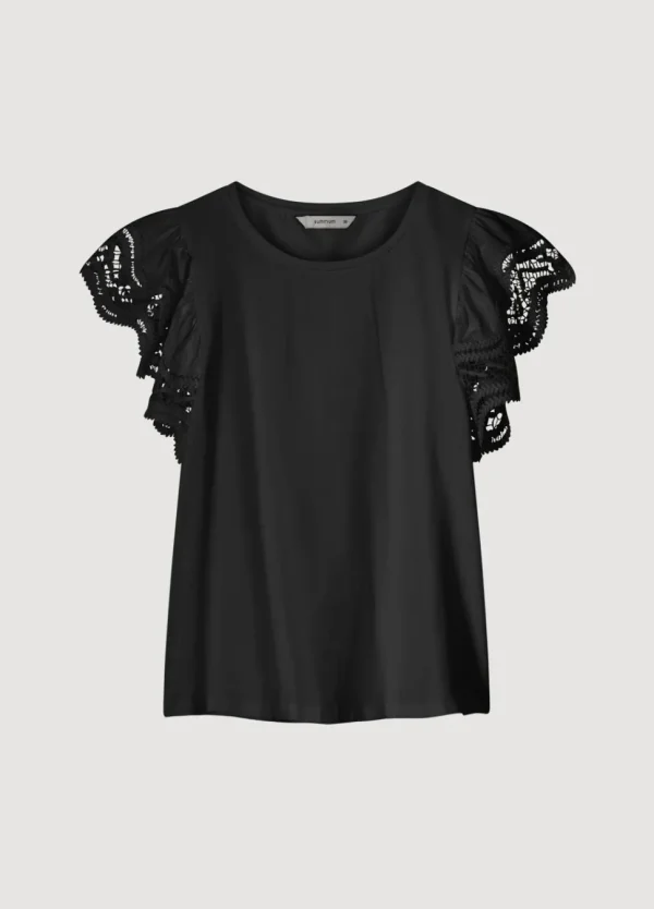 Women Summum Woman Jersey Top With Lace