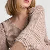Women Summum Woman Jumper With Knitted-In Stripe