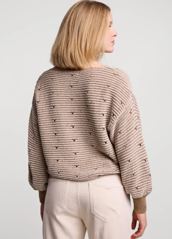 Women Summum Woman Jumper With Knitted-In Stripe