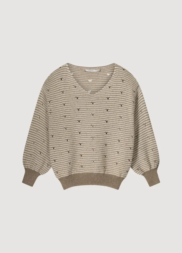 Women Summum Woman Jumper With Knitted-In Stripe