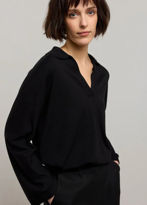 Women Summum Woman Jumper With Polo Collar