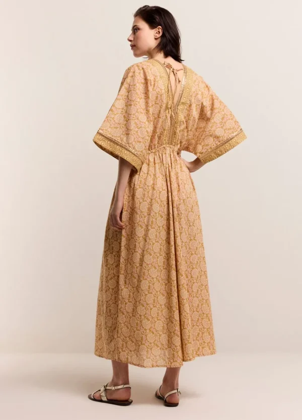 Women Summum Woman Kimono Dress With Shimmering Piping