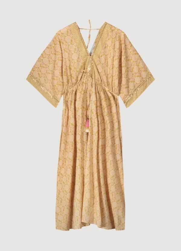 Women Summum Woman Kimono Dress With Shimmering Piping