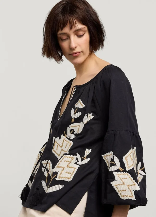 Women Summum Woman Linen-Blend Blouse