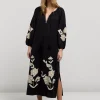 Women Summum Woman Long Dress With Embroidery