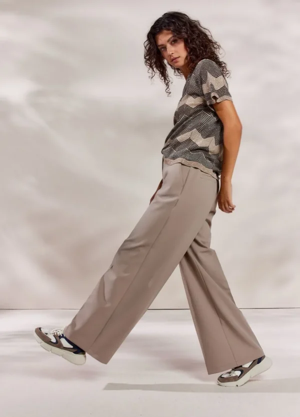 Women Summum Woman Metallic Zigzag Top