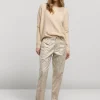 Women Summum Woman Metallic-Print Trousers