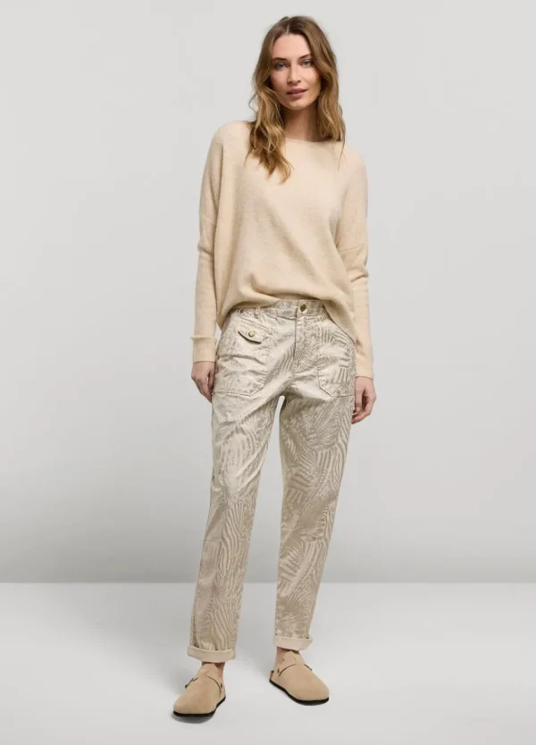Women Summum Woman Metallic-Print Trousers