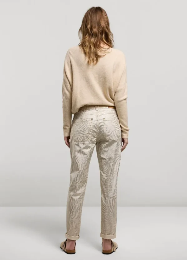 Women Summum Woman Metallic-Print Trousers