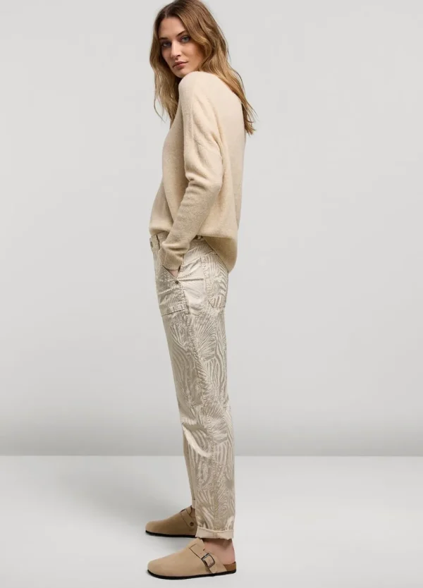 Women Summum Woman Metallic-Print Trousers