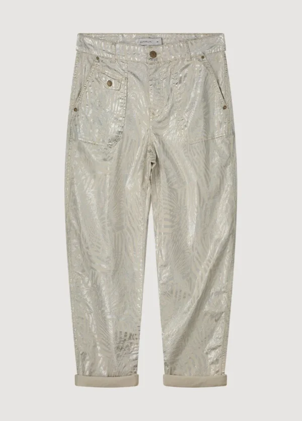 Women Summum Woman Metallic-Print Trousers