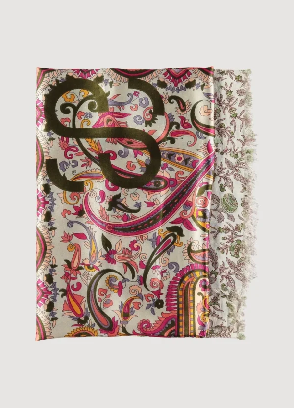 Women Summum Woman Narrow Scarf With Print