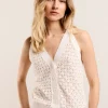 Women Summum Woman Open-Knit Halter Top