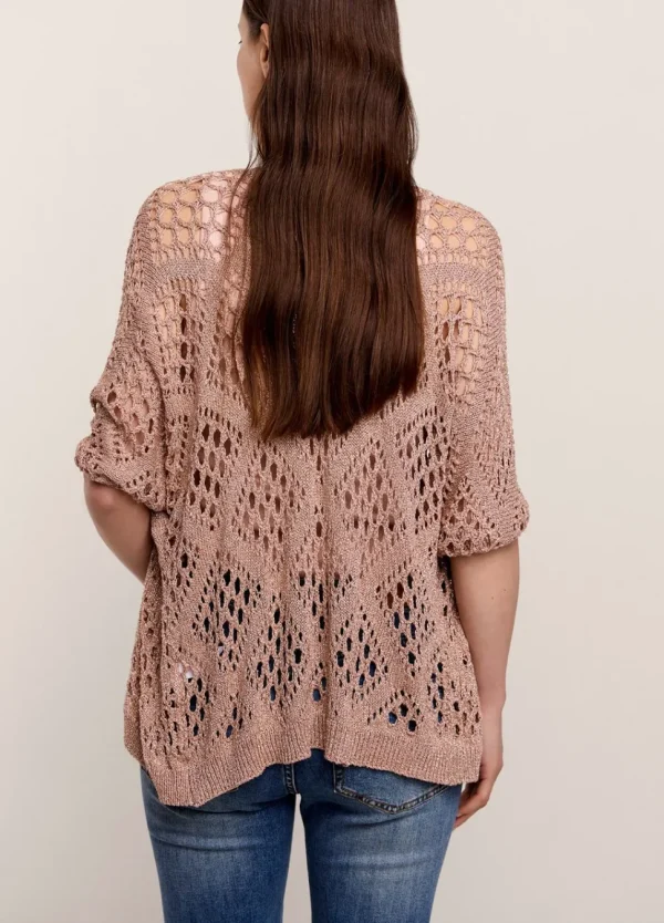 Women Summum Woman Open-Work Shimmery Cardigan