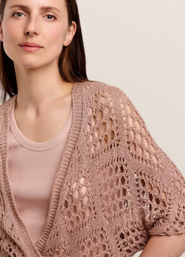 Women Summum Woman Open-Work Shimmery Cardigan