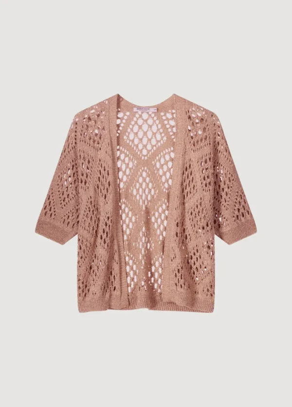 Women Summum Woman Open-Work Shimmery Cardigan