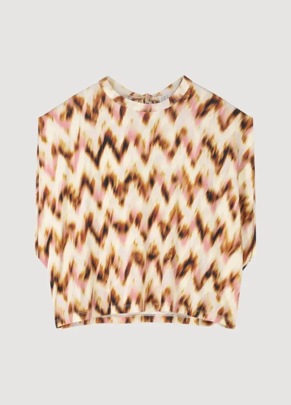 Women Summum Woman Oversized Zigzag Top