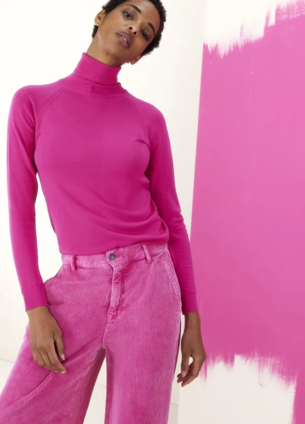 Women Summum Woman Relaxed Polo Neck Jumper