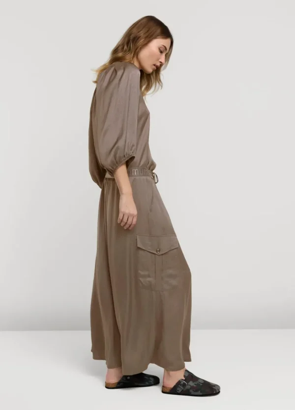 Women Summum Woman Satin V-Neck Top