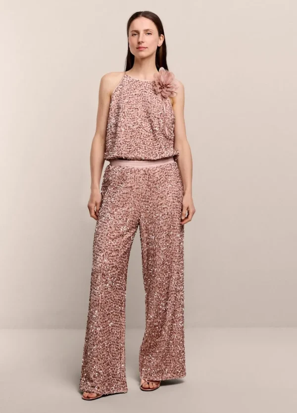 Women Summum Woman Sequin-Fabric Long Trousers