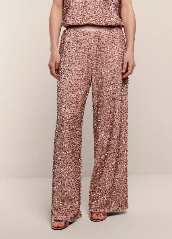 Women Summum Woman Sequin-Fabric Long Trousers