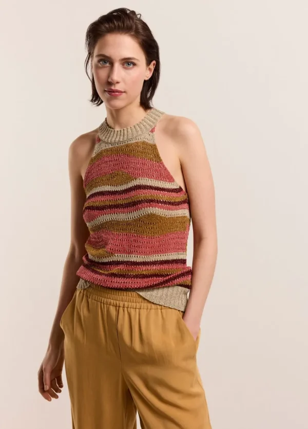 Women Summum Woman Shimmering Halter Top