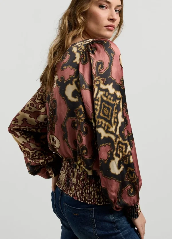 Women Summum Woman Shimmery, Smocked Top