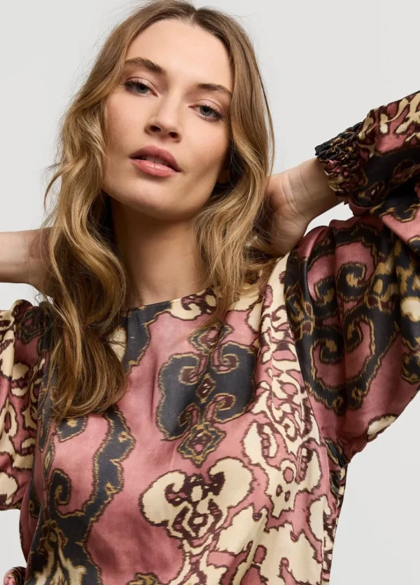 Women Summum Woman Shimmery, Smocked Top