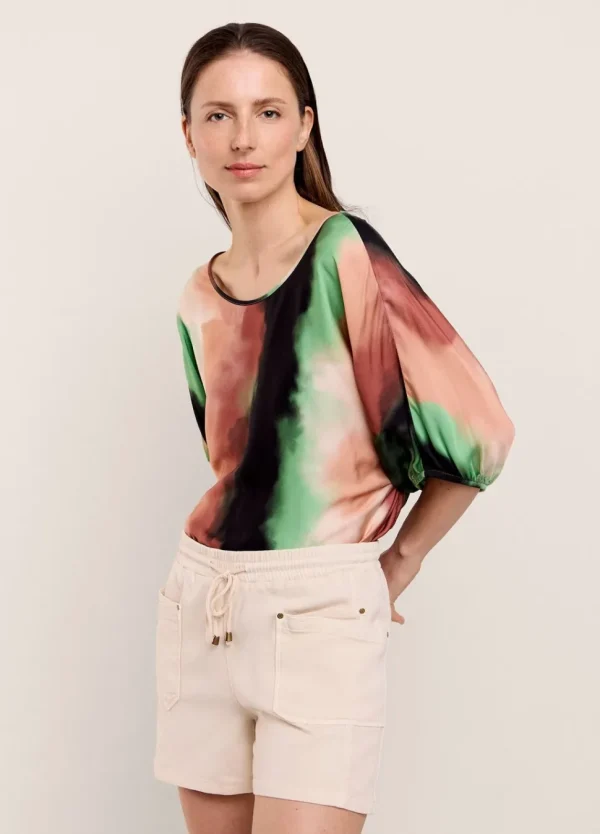 Women Summum Woman Shiny Cloudy Top