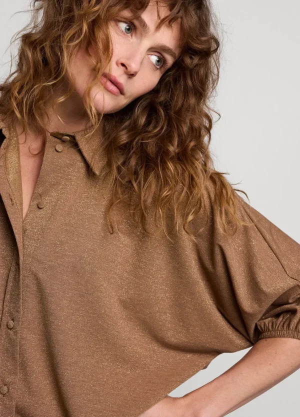 Women Summum Woman Shiny Shirt Blouse